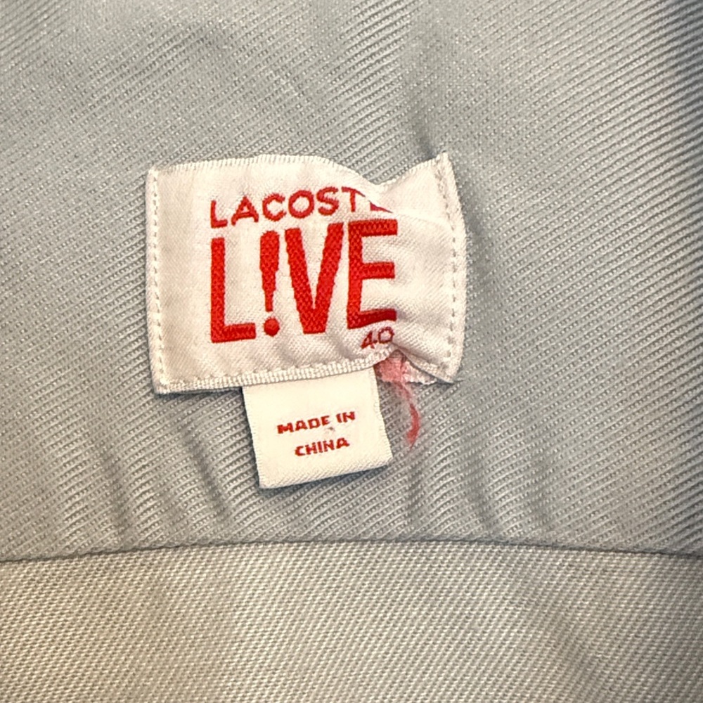 Lacoste Light Blue Button-Up - Picture 8 of 8
